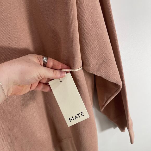 Mate The Label Size 3X Rose Pink Organic Terry Sweatshirt New With Tags - Picture 5 of 11